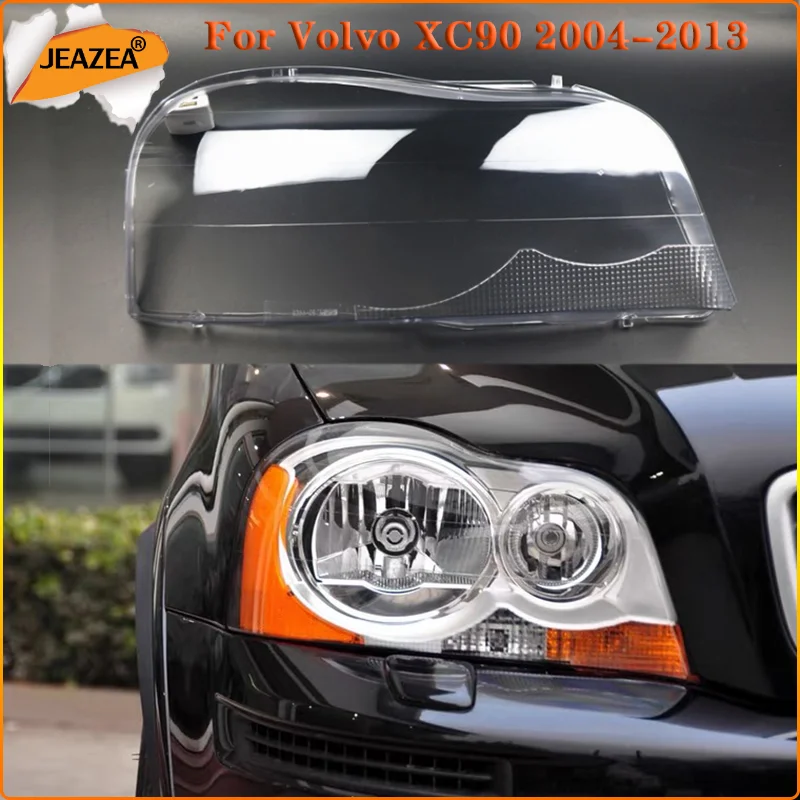 

JEAZEA For Volvo XC90 2004 2005-2013 Headlight Shell Transparent Lampshade Headlamp Cover Glasses Lamp Shade Lens