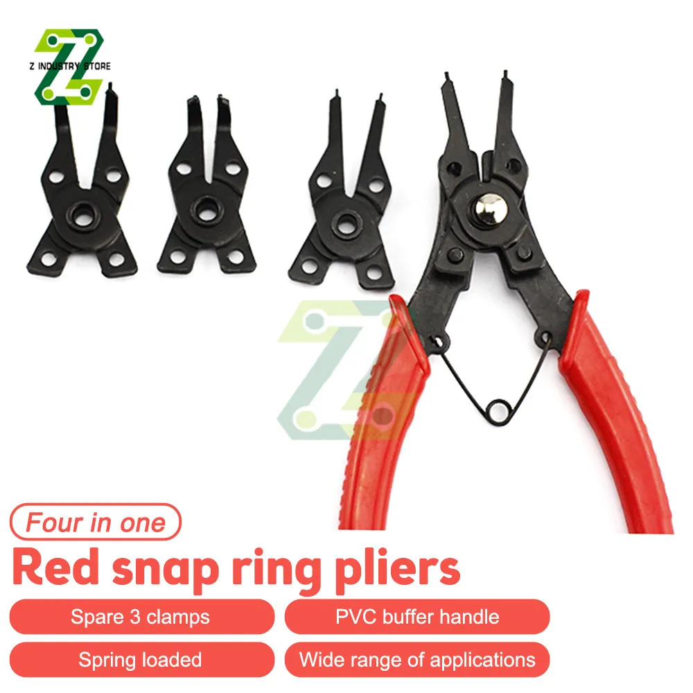 Alicates Para Anillos De Retención Hazet 1845D-12 | 133 Mm | Boca Curva 90° | Para Anillos Interiores