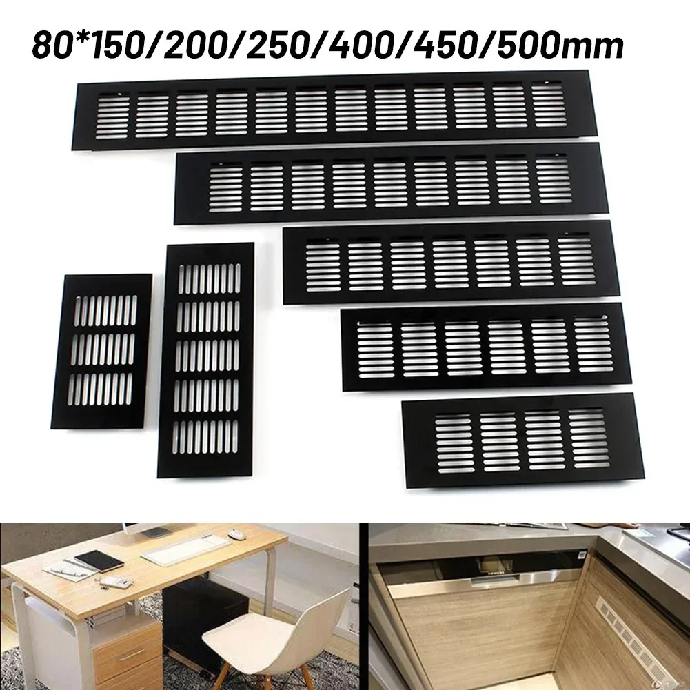 Aluminium Ventilation Grille Rectangular Ventilation Cover For Bathroom Doors Cabinets Wardrobe