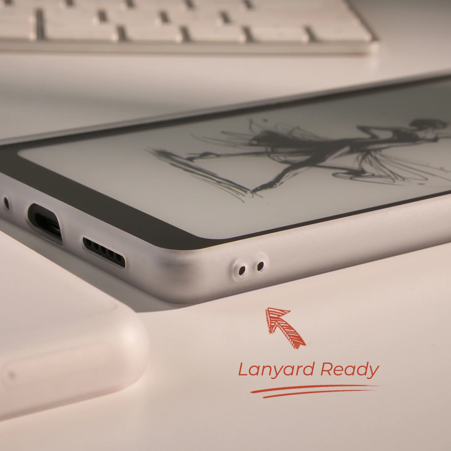 Twosheep Magnetic Matte Frosted Translucent Case with Strong Suction and Anti-Fingerprint TPU Soft Cover