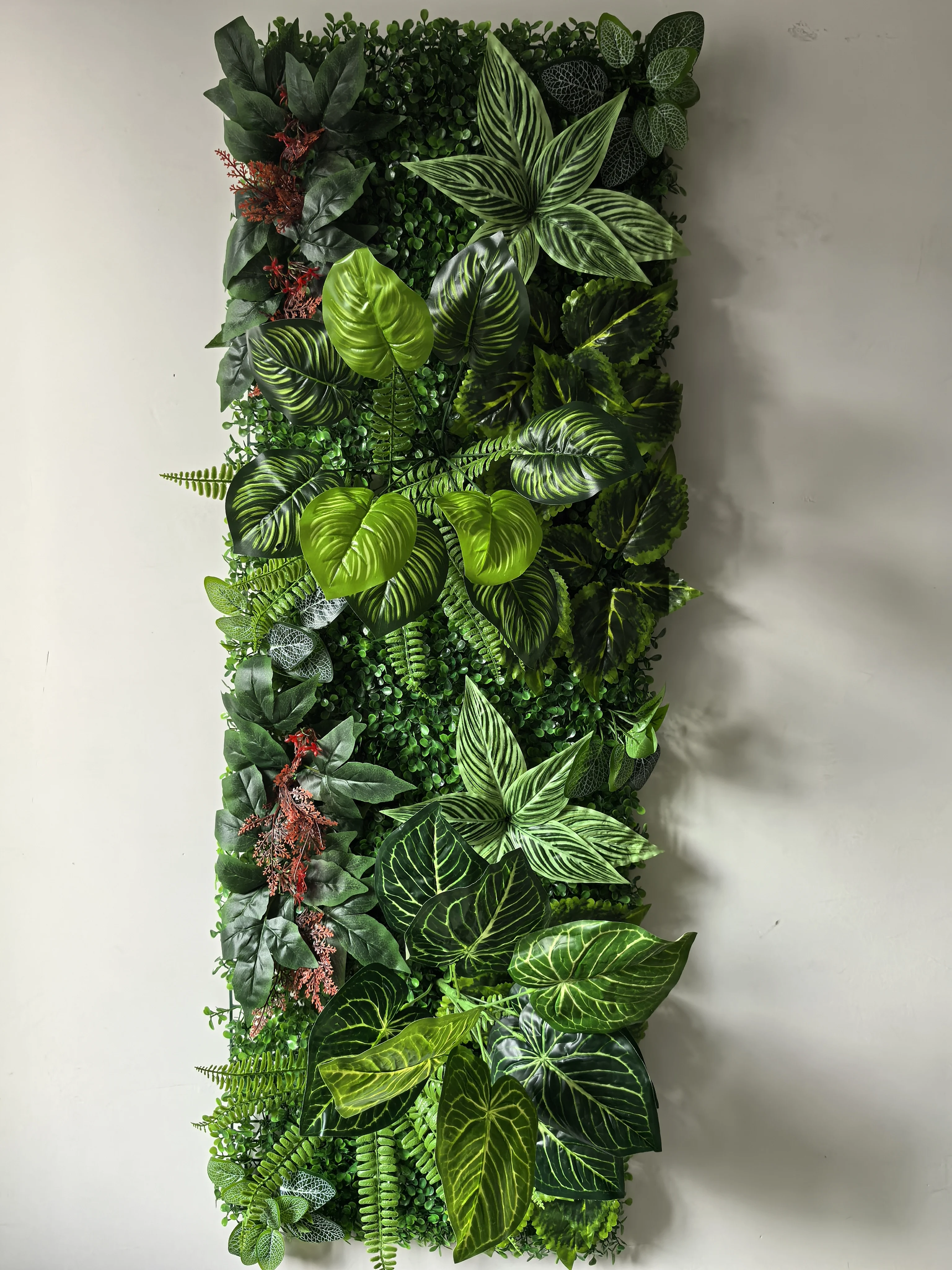 40 * 120 neue künstliche Schildkröten-Rückblatt-Pflanze, Rasen-Wandpaneel, geeignet für Garten-Innen- und Außendekoration, Hintergrund W – Detail 5