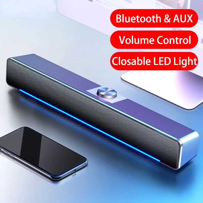 2023 LED TV 사운드바, AUX 유선 무선 블루투스 스피커, 홈시어터 시스템, TV PC 컴퓨터 스피커용 서라운드 사운드바, 신제품