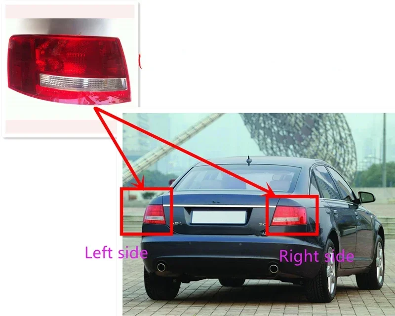 

For AUDI A6 C6 2005 2006 2007 2008 Rear Taillight Housing Brake Light Reversing Lamp Assembly