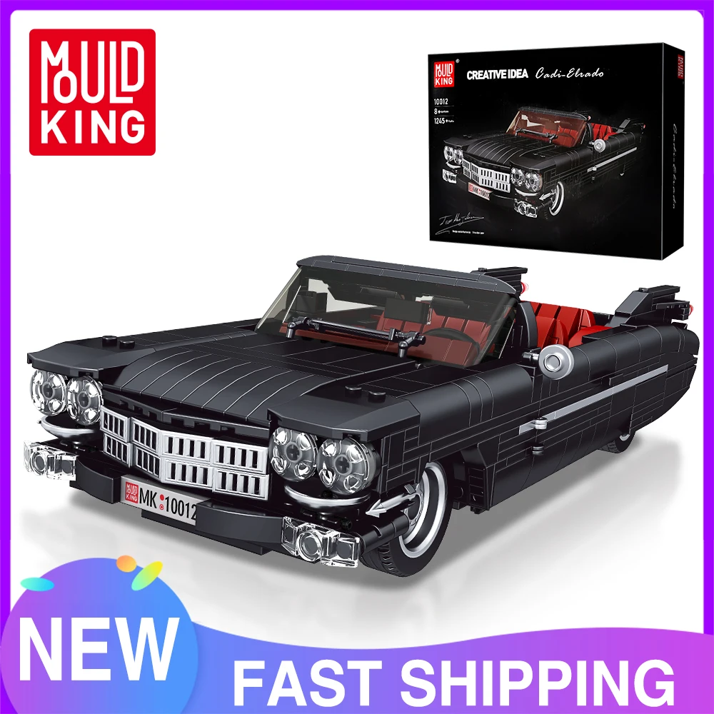 Mould King 10012 Technical Car Model Toys The Eldorado Set Building Block Assembly Creative Brick Kids Christmas Gift