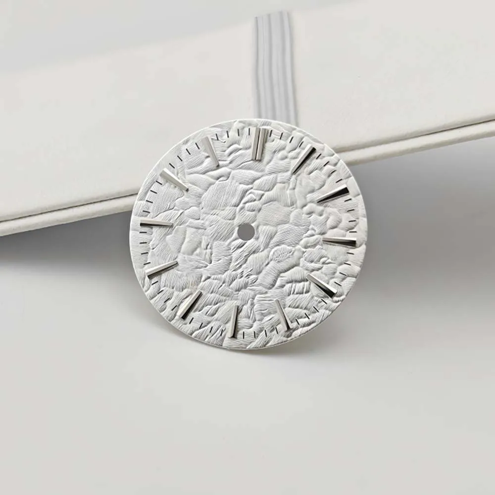 Exquisite Stone Pattern DIY Watch Dial, 28.5mm | Premium Mechanical Watch Accessory