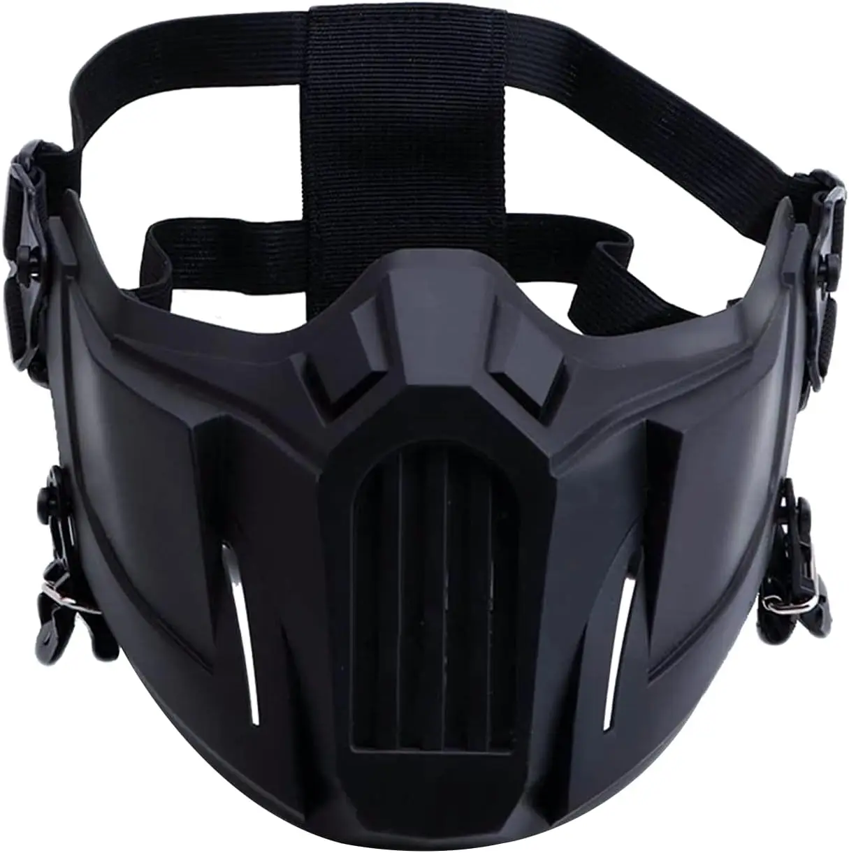 

Креативная защитная маска на половину лица, маска для игр на открытом воздухе, маска для костюма, уличные спортивные маски (черные)