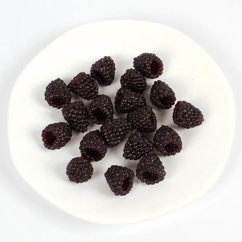 10Pcs Artificial Raspberry Fruit Bilberry Cabinet Home Display Decoration Early Education Photography Props Fake Simulation artificial fruits and vegetables