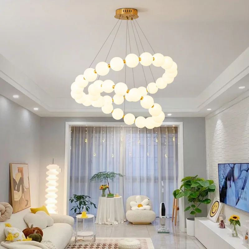 Nordic Round Ring LED Ceiling Chandelier Acrylic Gold for Dining Living Room Center Table Bedroom Pendant Lighting Decor Fixture led chandelier ceiling chandelier led pendant light