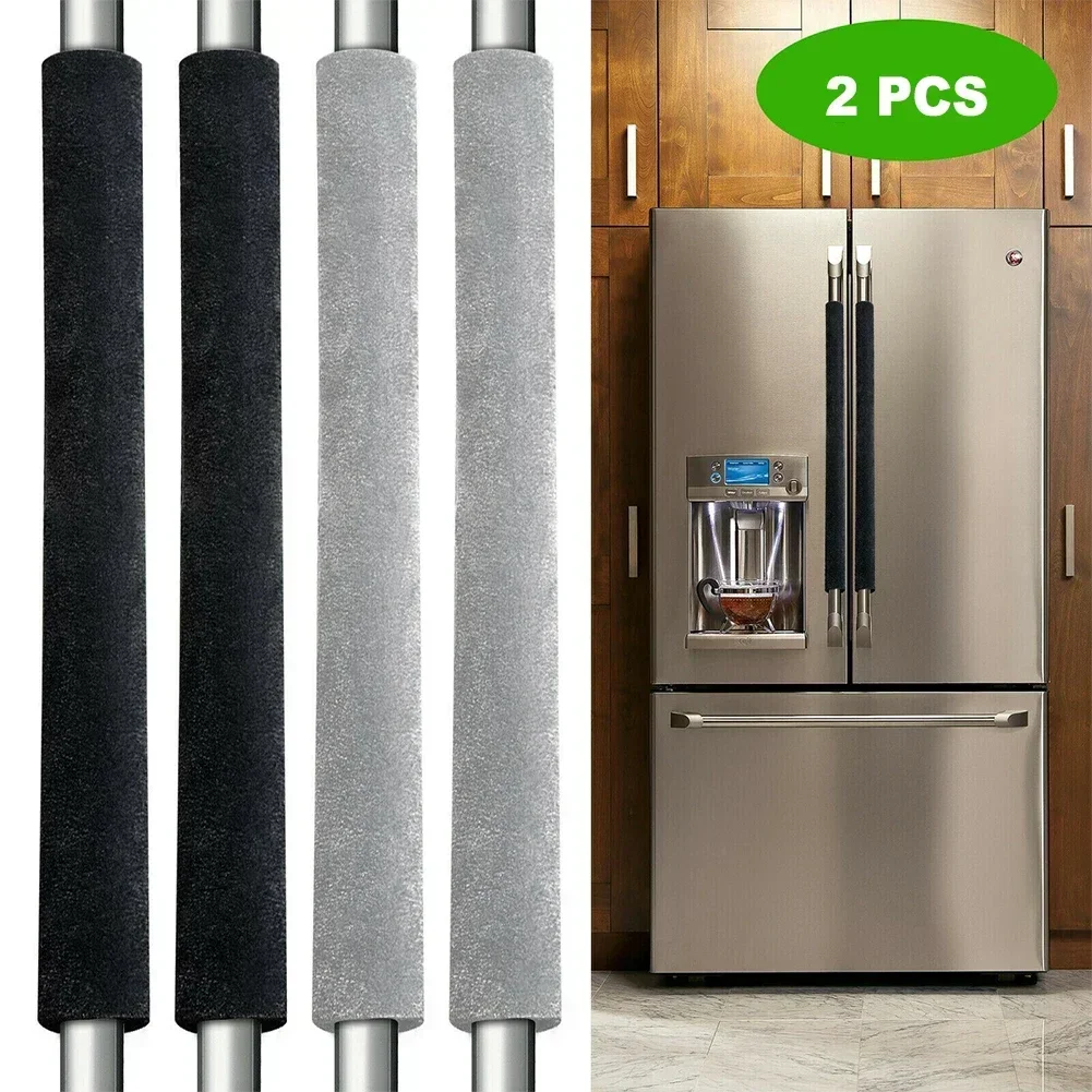 2Pcs Refrigerator Oven Door Handle Cover Kitchen Appliance Protect Home Decors Velvet Cloth Appliance Handle Covers