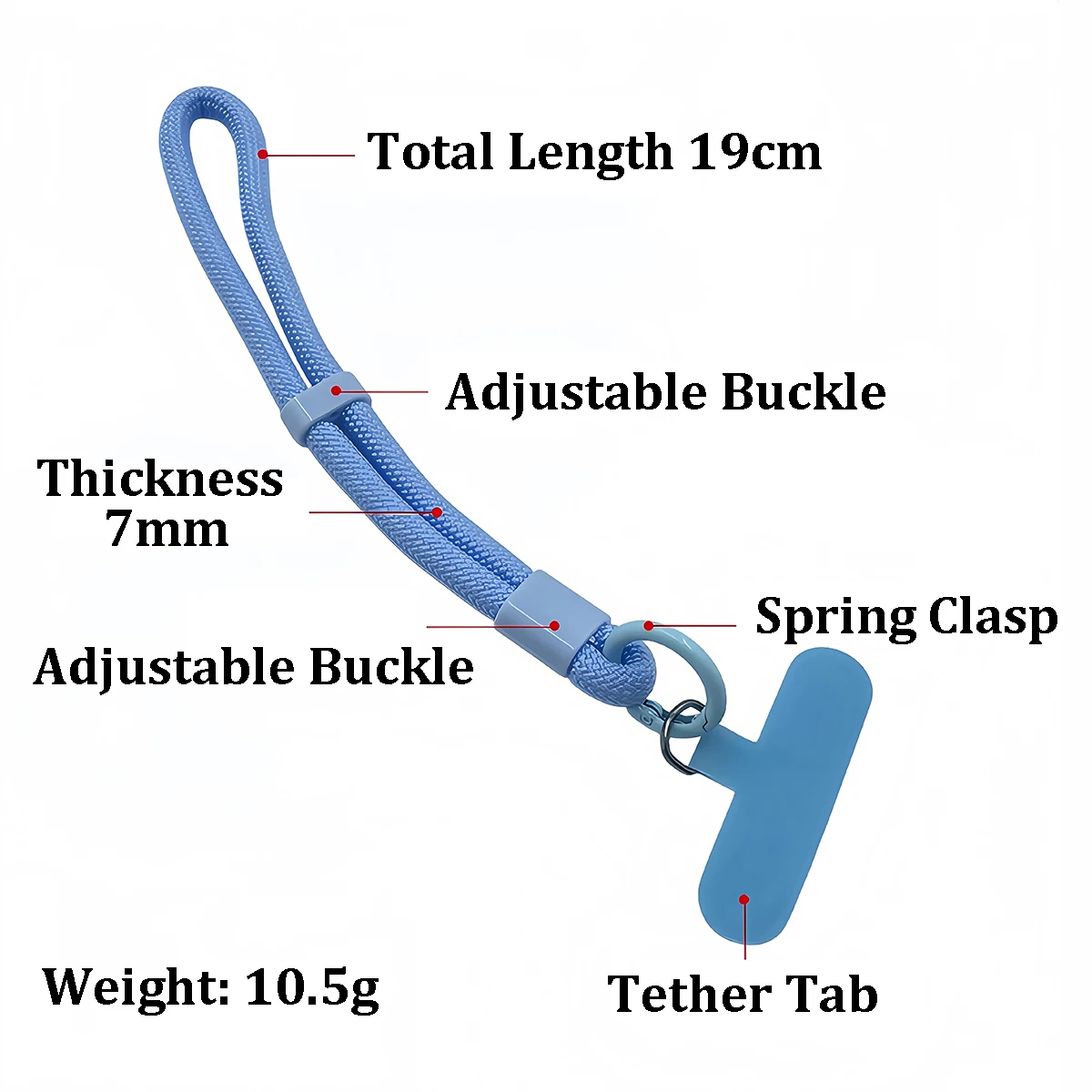 Adjustable Anti-Lost Nylon Wrist Strap