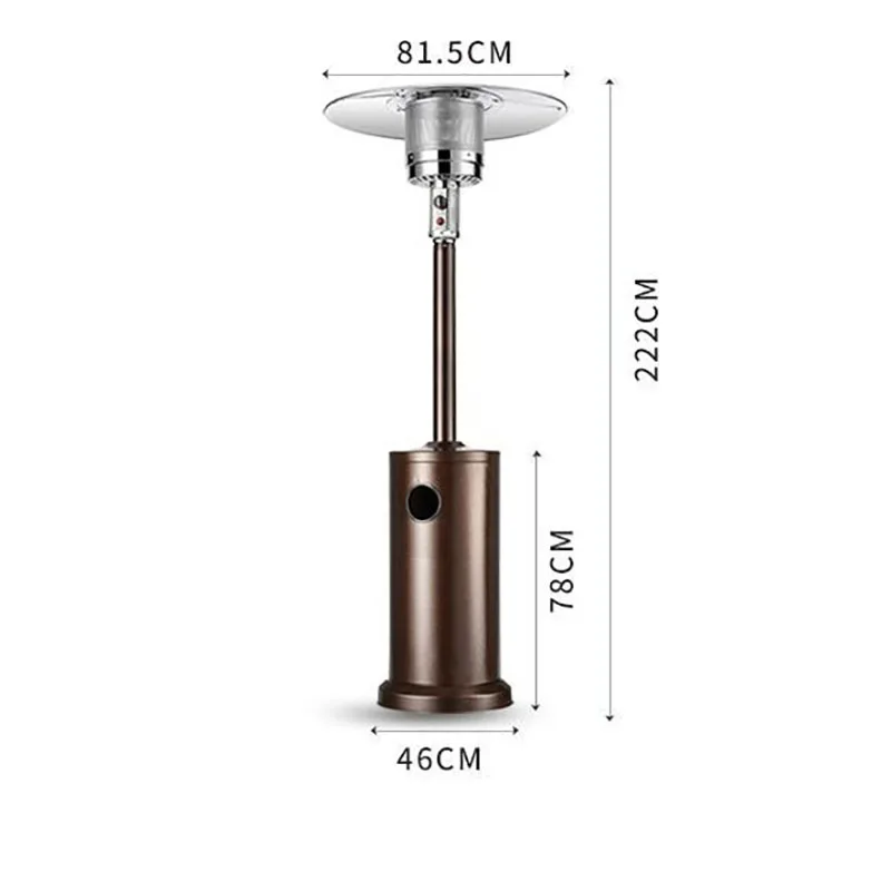 Outdoor Heater Infrared Umbrella Gas Quick-Heating Garden Patio Vertical  Stainless Steel Large smokeless Heated Stove for Winter - AliExpress