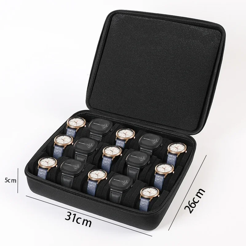 Watch Storage Box Organizer For Men Women Watch Travel Case Portable Storage Display Holder for Wristwatches Smart Watches watch storage box watch storage pouch watch storage bag