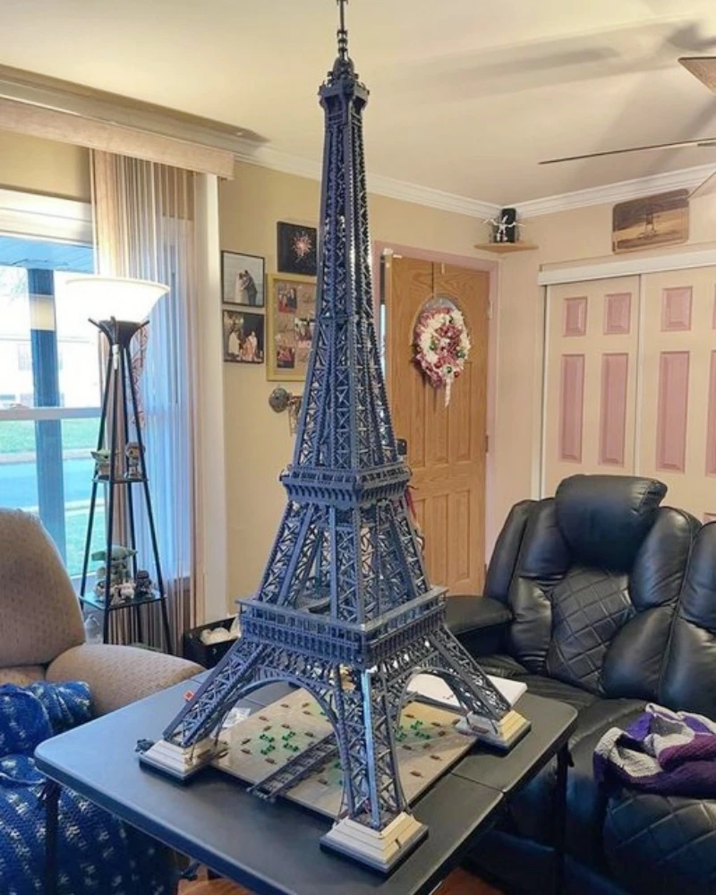10001Pcs blocchi di rigonfiamento della torre Eiffel compatibili 10307 mattoni modello architettura di parigi per il compleanno giocattoli per bambini regali di natale