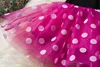 Mickey Minnie Mouse Cartoon Kids Short Sleeve Polka Dot Princess Dress Party Baby Girls Clothes Cosplay Costumes 1-6Y 4