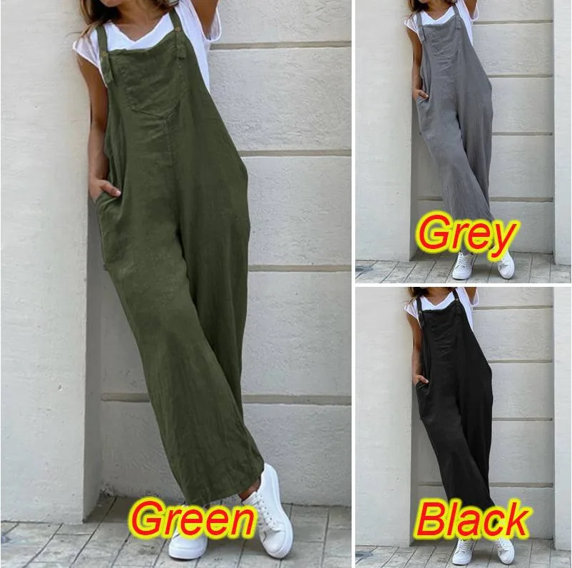 

2024 new solid color students wear casual explosive suspender color long jumpsuit streetwear summer dress women