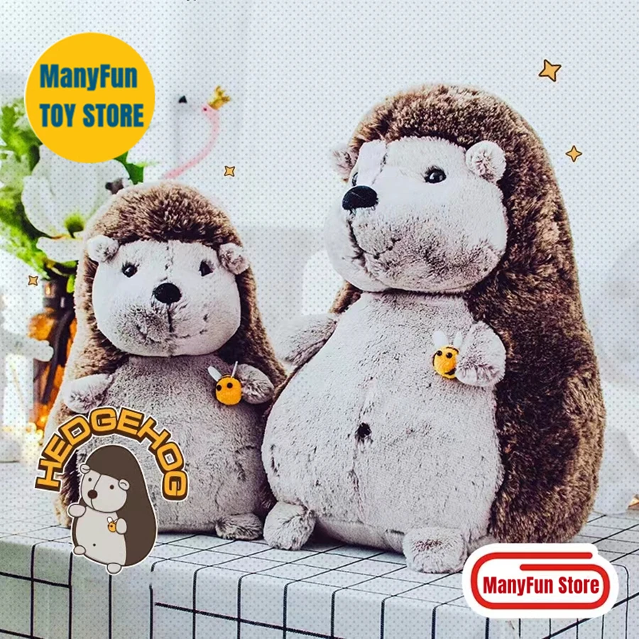 

Высококачественное аниме милая пчела, плюшевый ежик, плюшевые игрушки, реалистичные животные, имитация, мягкая кукла Kawai, игрушки, подарки для детей