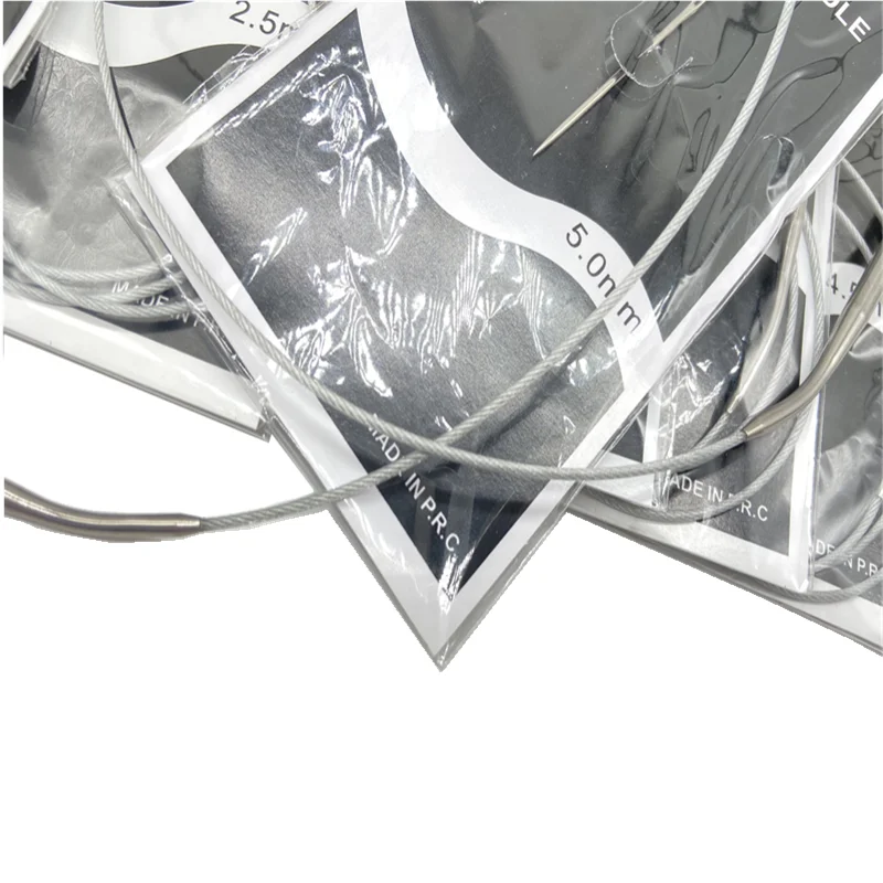 Premium Stainless Steel Crochet and Knitting Needlework Kit - 7 Piece Set