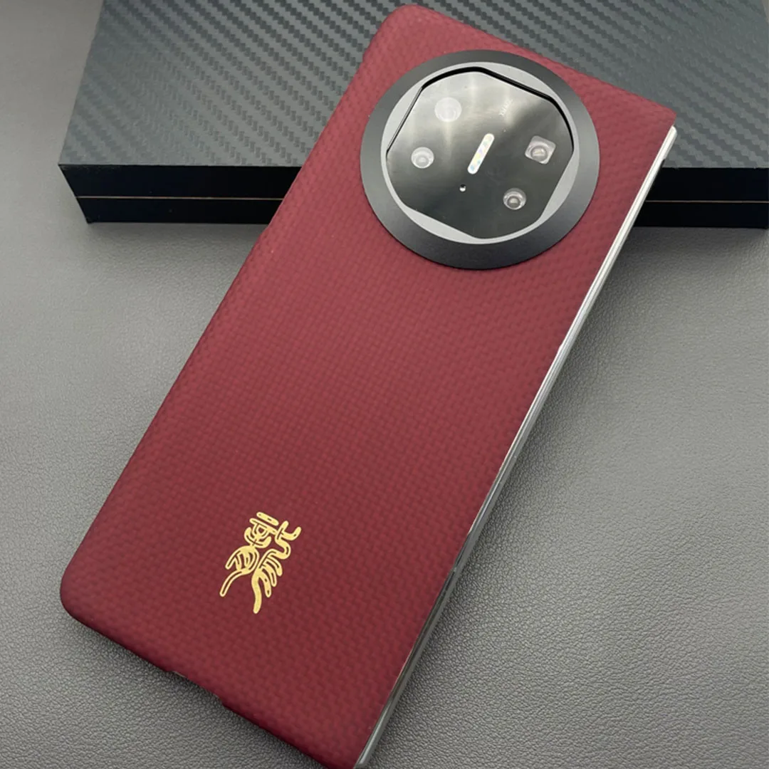 ACC-real carbon phone case for Huawei Mate X5, aramid fiber ultra-thin, anti-drop, with random grain, 5G case