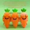 1pc-Interesting squinting carrot pinch toy, new soft and fluffy squeeze toy 3