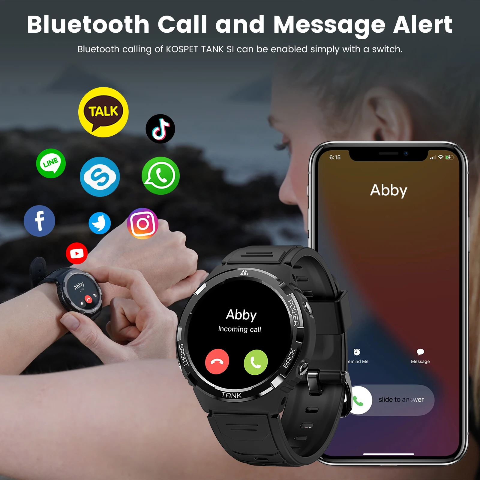 Smartwatch Reloj Inteligente Impermeable Para Mujer Y Hombre