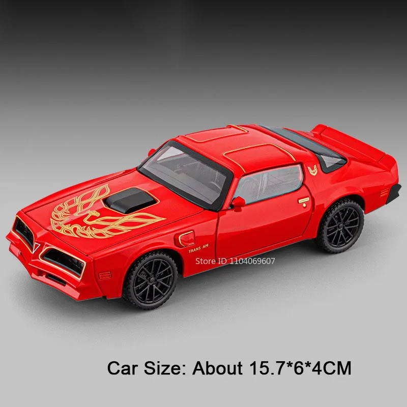 Diecast Firebird Hellcat Toy Car with Sound and Light Features