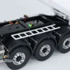 MD 1/14 3 Axles Metal Hydraulic RC Semi Dump Tipper Trailer Painted Assembled for DIY TAMIYAYA Tractor Trucks Lorry Toys Model 6