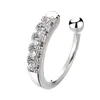 Boucles d'oreilles étoile Sring pour femmes, couleur argent, manchettes à Clip, sans Piercing, Kpop, bijoux à la mode, cadeaux, 1 pièce