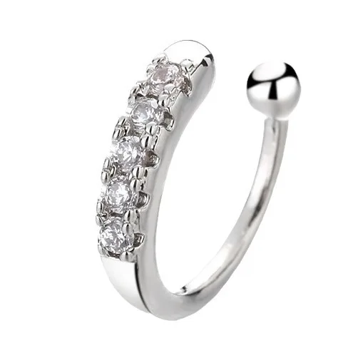 Boucles d'oreilles étoile Sring pour femmes, couleur argent, manchettes à Clip, sans Piercing, Kpop, bijoux à la mode, cadeaux, 1 pièce