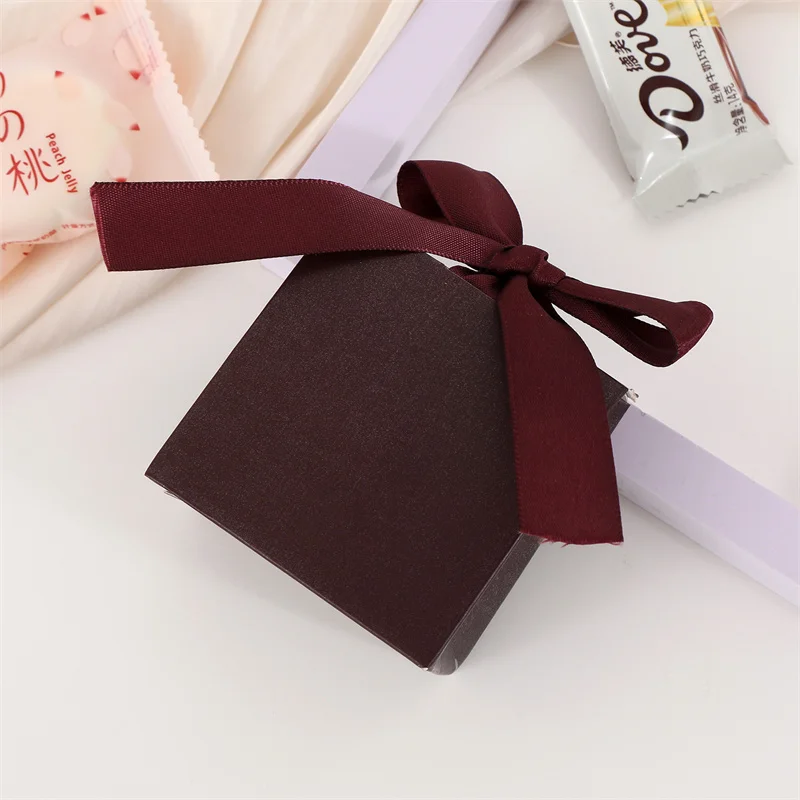 Black Wholesale Custom Logo Premium Luxury Cardboard Paper Gift Packaging Box with Ribbon for Wedding Favors Baby Shower Party 4 S6a0fc9820842404788bc2e05a1454a92g