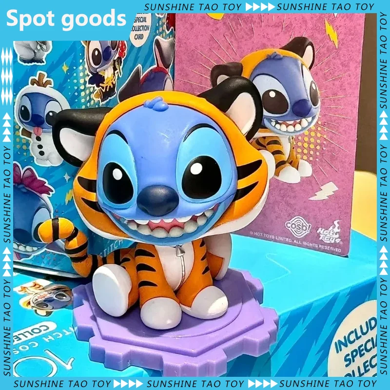 

Hot Toy Disney Stitch Blind Box Cosplay Olaf Tigger Mysterious Surprise Box Figure Guess Bag Anime Model Doll Birthday Toys Gift