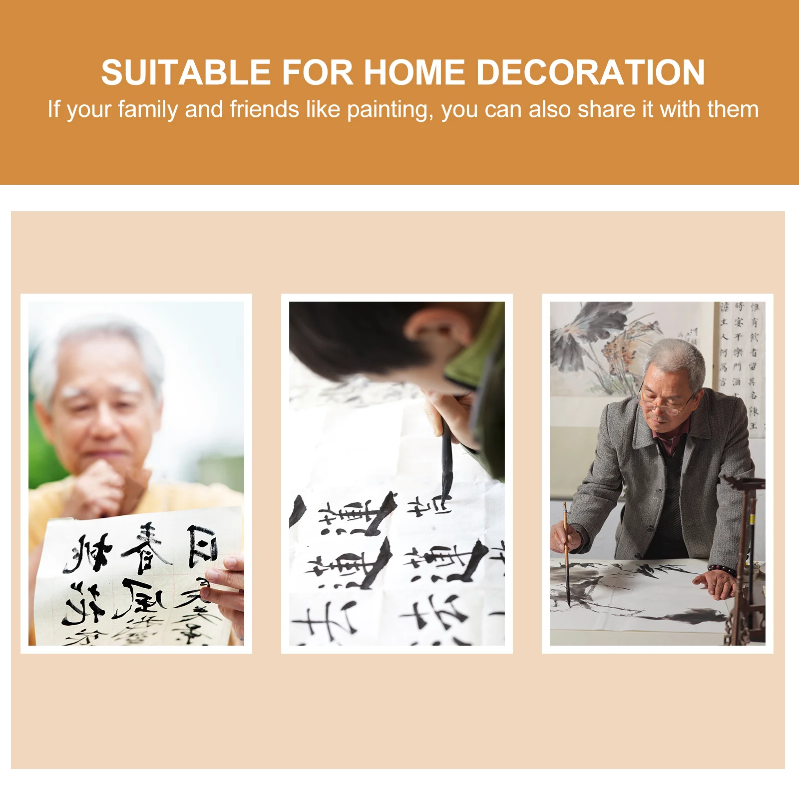 쌀 종이 두루마리 일본 장식, 서예 Sumi DIY 공란 그림 두루마리, 중국 회화 사무실