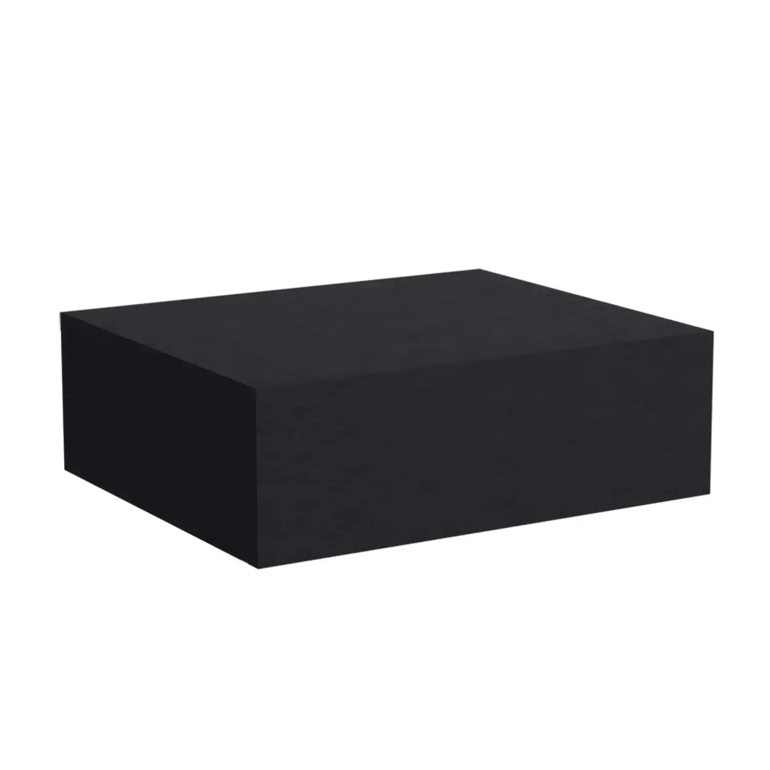 

Black Milano Wall-Mounted Floating Nightstand with Drawer - Stylish End Table and Side Table for Bedroom