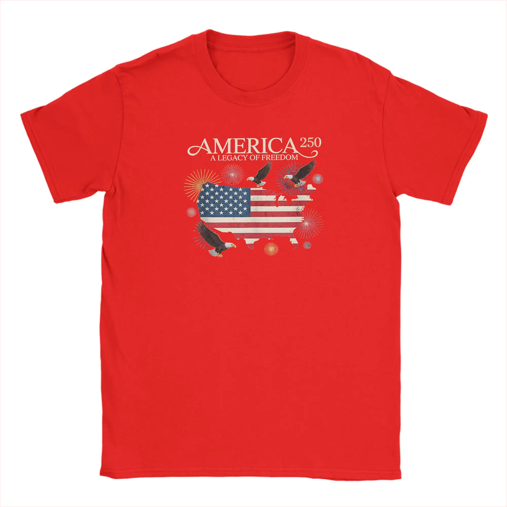 Vintage 250th Anniversary US Flag Short Sleeve T-Shirt