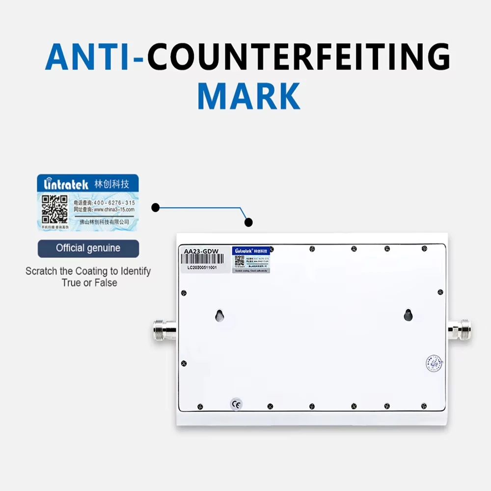 Lintratek ALC 트라이밴드 신호 리피터, GSM 900, DCS, LTE, 1800, WCDMA, 2100 셀룰러 앰프 부스터 세트, 패널 안테나, 70dB, 2G, 3G, 4G