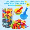 Rainbow Counting Animal Traffic Car Early Education Toy Animal Cognition Montessori Math Teaching Assisted Kindergarten Games 6
