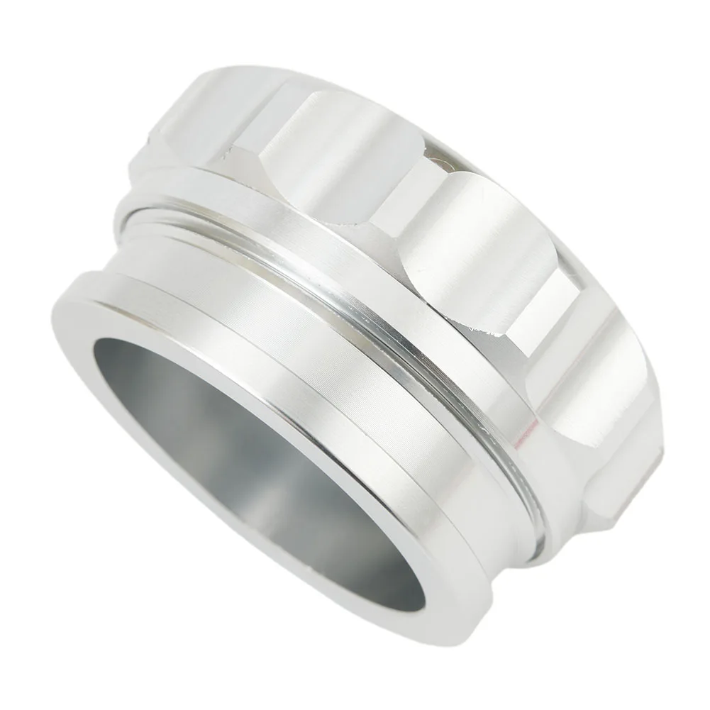 1pc Vehicle 2" 50.8mm Aluminium Alloy Weld On Filler Neck And Cap Oil Fuel Water Tank Sliver Replacement Accessories