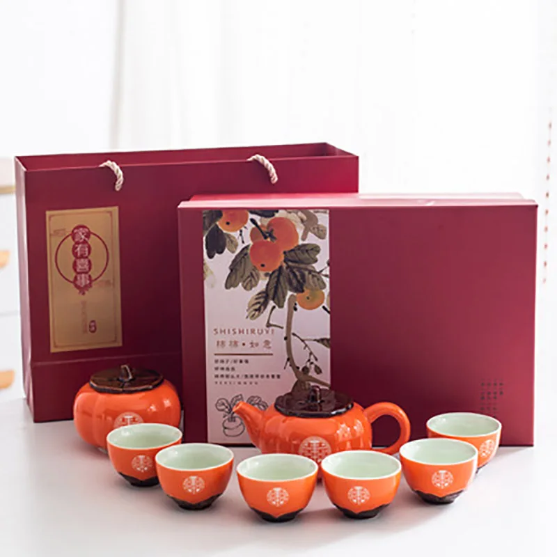 Ceramic Kung Fu Teapot ,Travel Tea Sets, Teaware for Adults, Wedding Party, Adults, Men, Women, Tea Ceremony