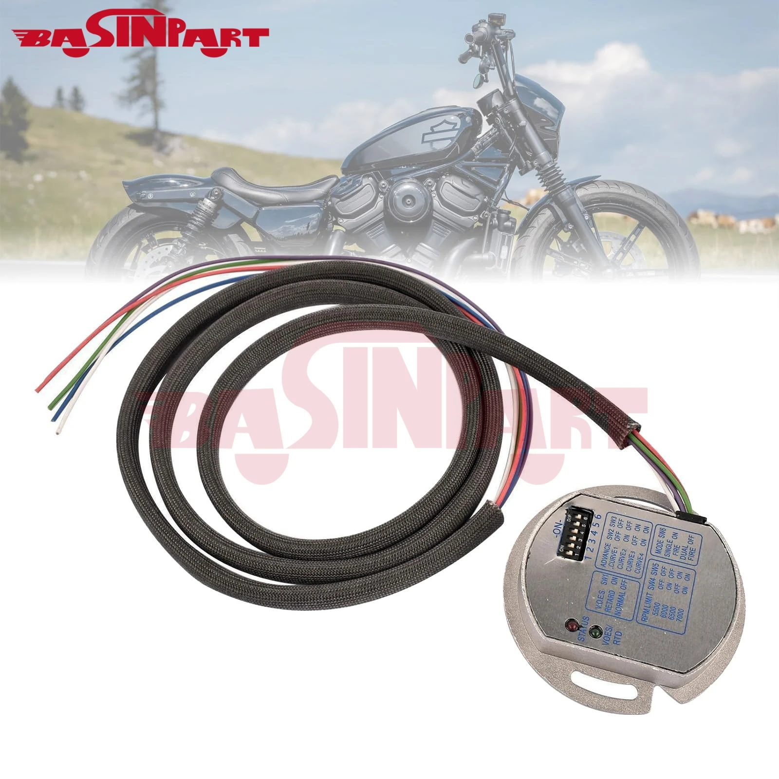 Basinpart 전자 점화 모듈 53 644 53644 Harley davidson 고성능 오토바이 엔진 예비 교체 부품