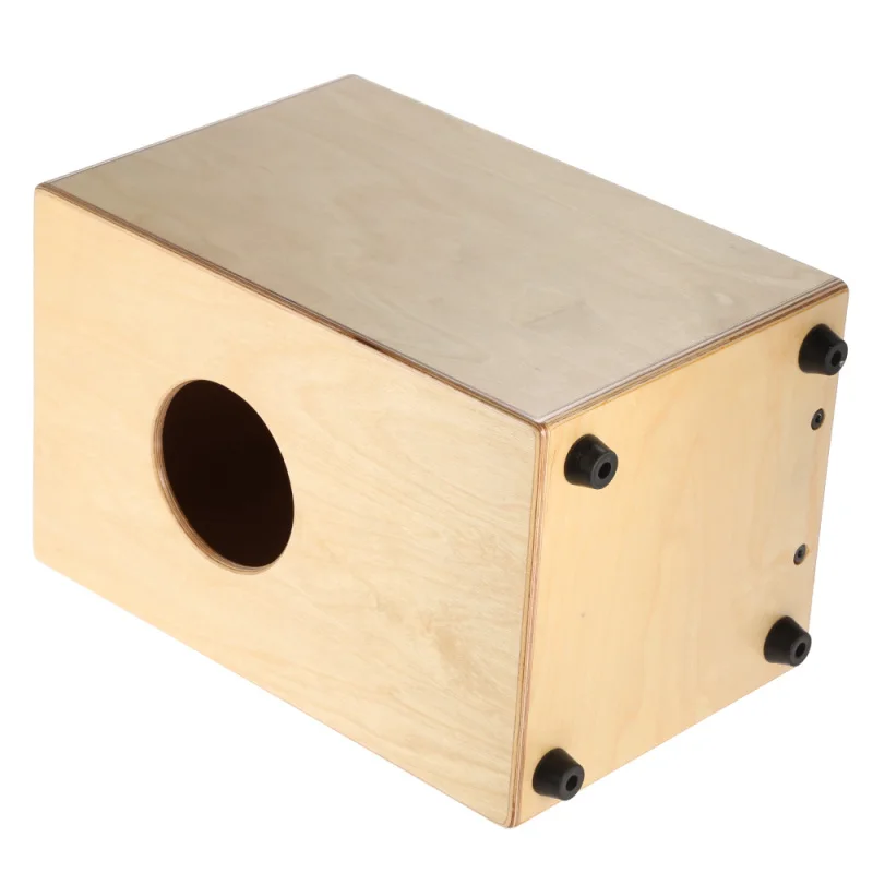 Wooden Cajon Drum with Rubber Feet
