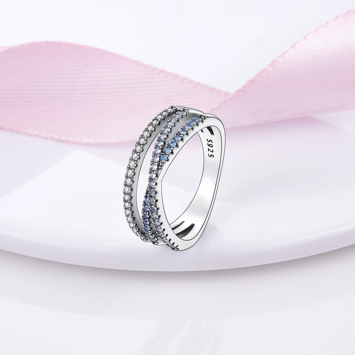 Silver ring Silver rings 925 Sterling Silver Ring Crown Bow Twisted Lines Crown Ring For Women Wedding Engagement Birthday Jewelry Silver Gift
