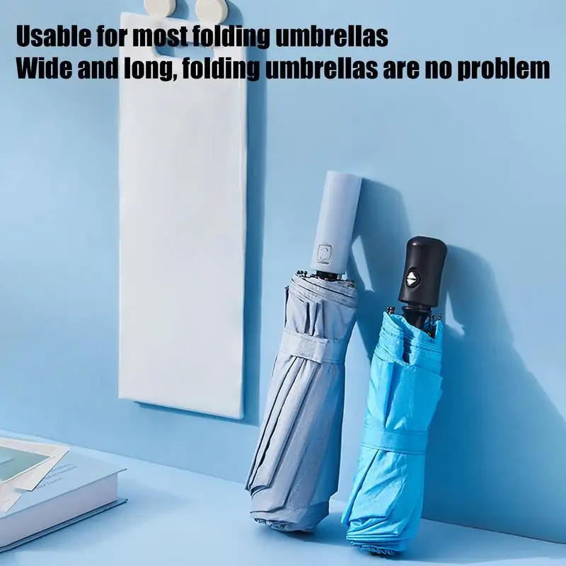 Travel Umbrellas Sleeve 10Pcs Waterproof Hand Strap Folding Umbrella Case Portable Umbrella Carry Bag Foldable Thickened Storage