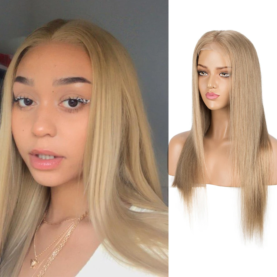 13X6X1 Lace Front Brazilian Human Hair Wigs 22 Inch Long For Women