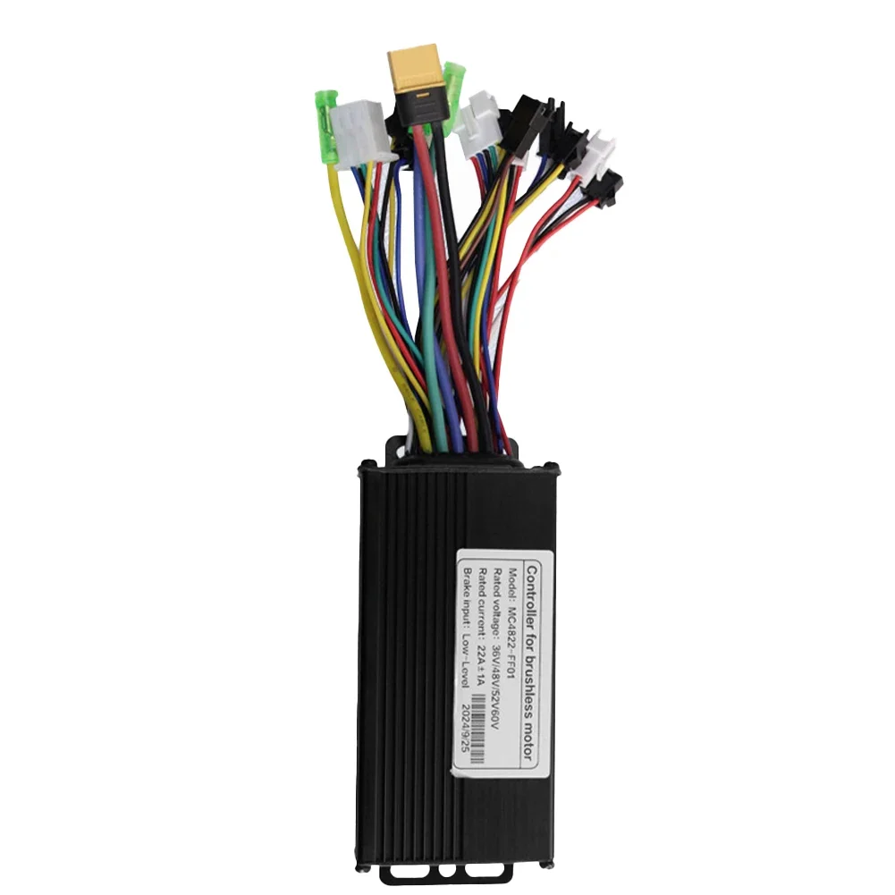 JN 36V/48V 250W/350W Sine Wave Brushless Motor Controller – 17A Three-Mode E-Bike & Scooter Speed Controller (Silver)