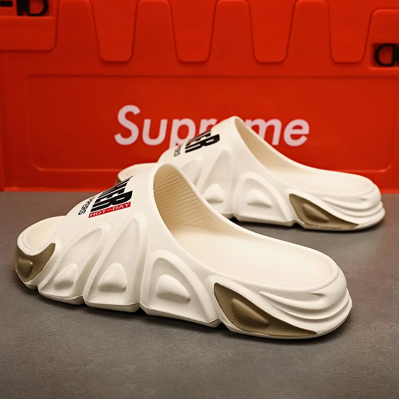 Chinelos masculinos antiderrapantes de espuma macia para uso interno e externo com sola grossa_voghion.com