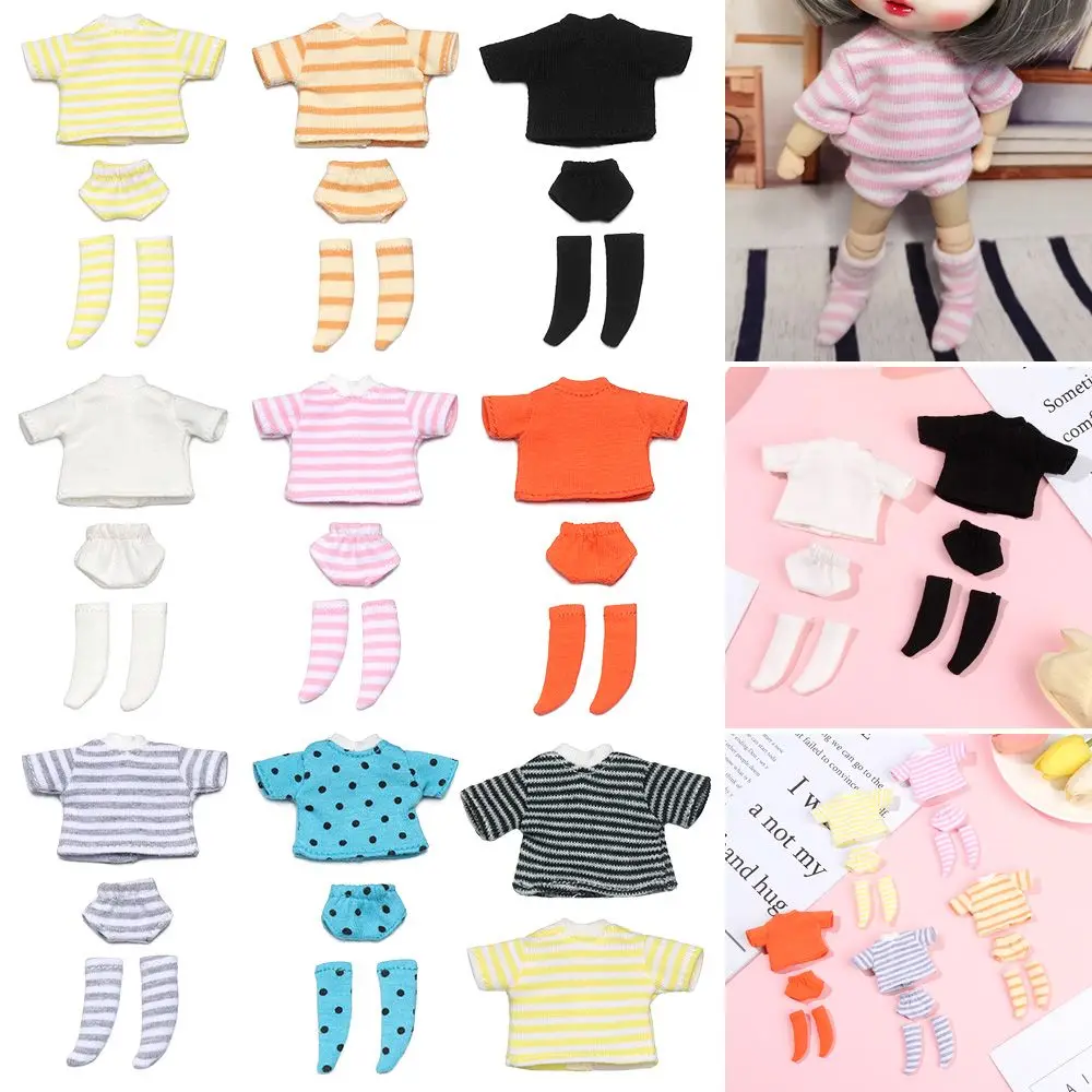 Cotton Doll Clothes Suits and T Shirt for 1/11 Dolls