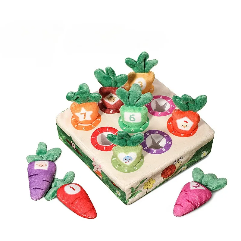 Children Pulling Carrot Puzzle Early Education Newborn Baby Toys Plush 0-1 Years Old Baby Baby Can Gnaw 6 Months 2