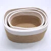 Cotton Rope Woven Square Fabric Toy Storage Basket 6