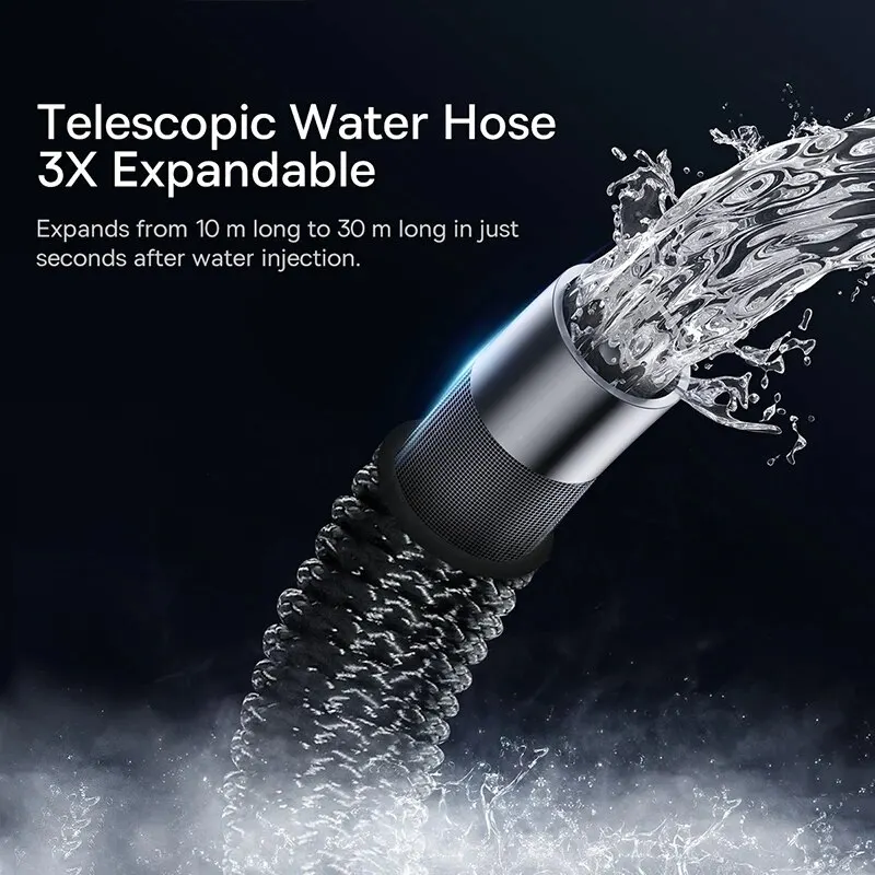 Baseus High Pressure Power Water Gun Jet Garden Washer Sprayer Watering Spray Garden Sprinkler for Cleaning Tool Home Washing 5