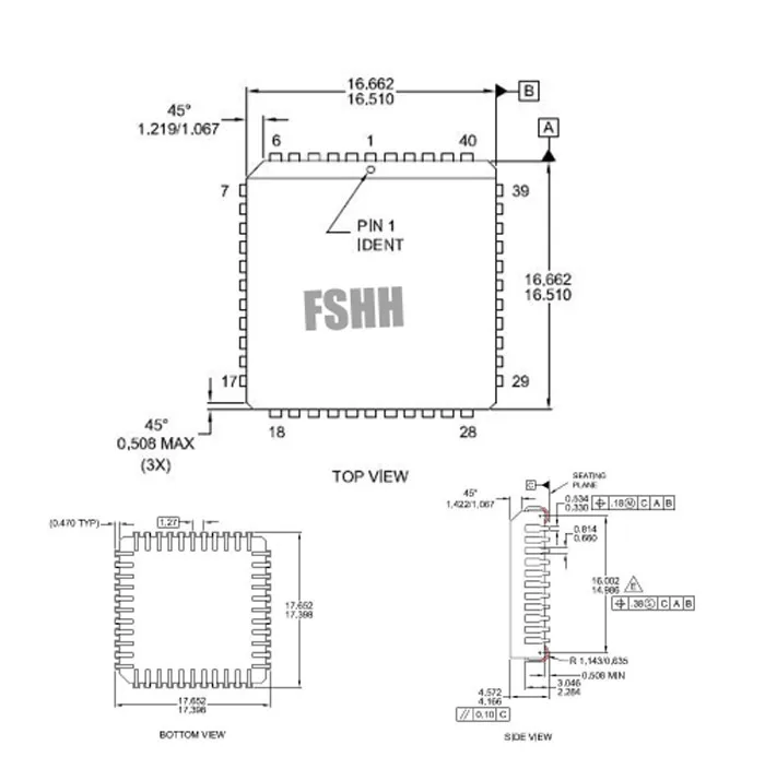 PLCC44 ׽Ʈ  IC120-0444-306  1.27mm ġ