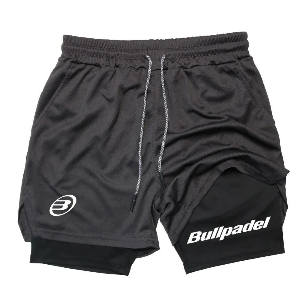 New Men's Padel Sport Shorts Summer Male Breathable Tennis Shorts Quick-Drying Badminton Trousers Outdoor Running Sportwear 2